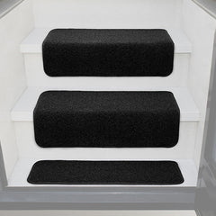 Prest-O-Fit 5-1103 Decorian Step Huggers for RV Landings - 8" x 24", Obsidian Black