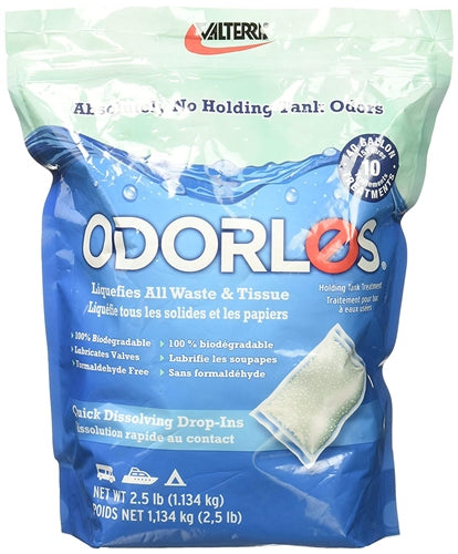 Valterra V77020 Odorlos Dry Formulation Holding Tank Treatment - 4 oz. Packet, Pack of 10