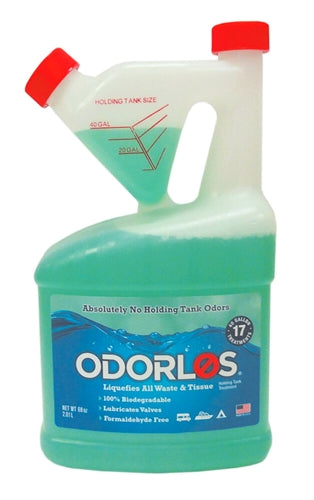 Valterra V77003 Odorlos Holding Tank Treatment - 68 oz. Self-Measuring Bottle