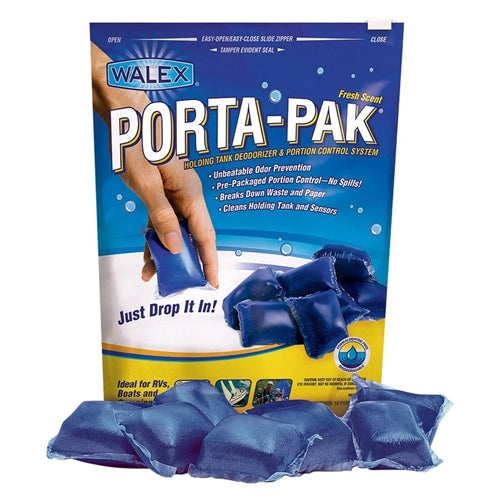 Walex TOI-91799 Porta-Pak Holding Tank Deodorizer - Fresh, 10 Pack