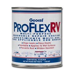Geocel GC23200 Pro Flex RV Multi-Purpose Brushable Repair Coating - Clear, 1 Quart