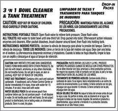 Dometic D1112001 3 'N 1 Bowl Cleaner and Tank Treatment - 12 Pack