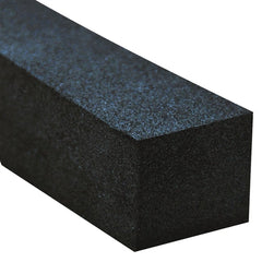 AP Products 018-821125 Black Low Density NEO/EPDM Foam Seal with PSA (White Tape) - 1" x 1-1/4" x 25'