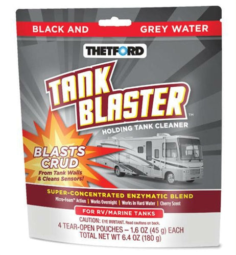 Thetford 96527 Tank Blaster Holding Tank Cleaner - 4-Pack 1.6 oz. Pouches