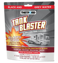 Thetford 96527 Tank Blaster Holding Tank Cleaner - 4-Pack 1.6 oz. Pouches