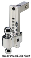 Fastway 44-00-4606 FLASH Adjustable Locking Ball Mount - 2.5" Receiver, 6" Drop, 2" & 2-5/16" Chrome Ball