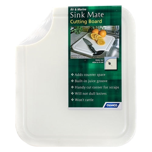 Camco 43857 Sink Mate Cutting Board - White