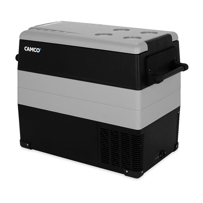 Camco 51518 CAM-550 Portable Refrigerator - AC 110V/DC 12V Compact Fridge/Freezer, 55-Liter