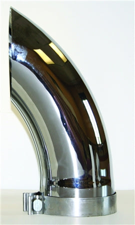 AP Products CTD-5000 US Gear Chrome Exhaust Turndown - 5" x 14" (Straight)