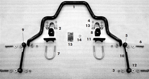 Roadmaster 1139-117 Rear Anti-Sway Bar Kit
