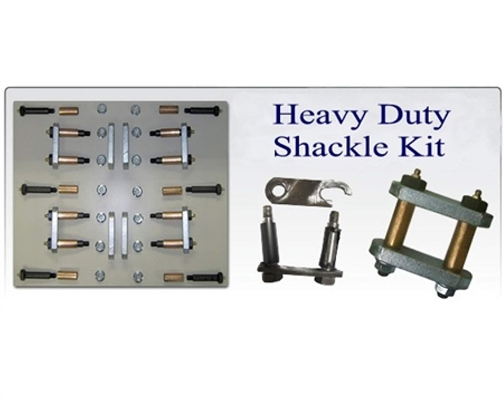 MORryde UO12-029 Heavy-Duty Shackle Kit with OEM Correct Track Hanger - SRE4000, CRE3000, Stock with 2-1/4" Shackles, Tandem