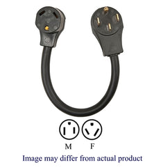 Southwire 15AM30AF12 Surge Guard RV Power Cord Adapter - 15A Male to 30A Female, 12" 14/3 Cord, 120V