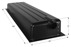Icon 12367 Holding Tank with Left End Drain HT86ED - 64" x 20" x 9", 27 Gallon