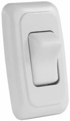 JR Products 12005 On/Off Switch with Bezel - Single Switch, White