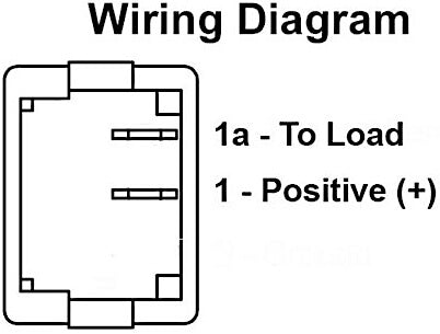 JR Products 14065 Momentary On / Off Switch - White
