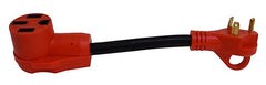 Valterra A10-3050F Mighty Cord 12" Adapter Cord w/Handle - 30AM to 50AF, Red