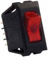 JR Products 12525 Illuminated 12V On/Off Switch - Red/Black