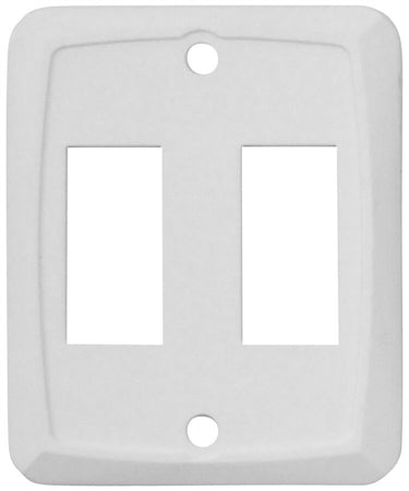 Valterra DG201VP Wall Plate Double Switch White