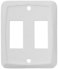 Valterra DG201VP Wall Plate Double Switch White