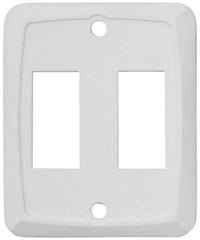Valterra DG201VP Wall Plate Double Switch White