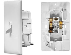 RV Designer S821 AC Self-Contained Wall Switch With Cover-Plate - White