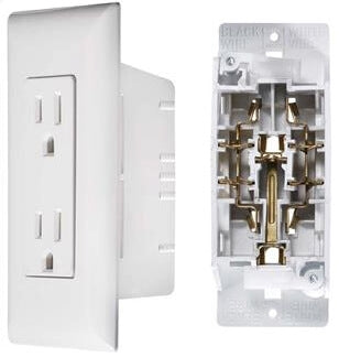 RV Designer S831 AC Contemporary Dual Outlet Speedwire With Cover Plate