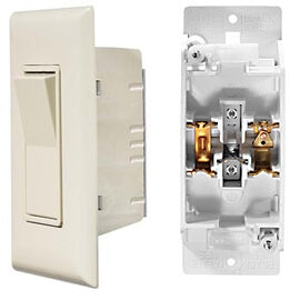 RV Designer S843 AC Contemporary Touch Switch With Cover-Plate - Ivory