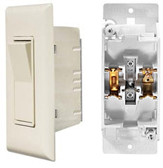 RV Designer S843 AC Contemporary Touch Switch With Cover-Plate - Ivory