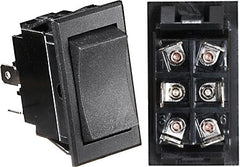 RV Designer S225 DC Rocker Switch 20 Amp - Mom On/Off/Mom On, 6 Terminal