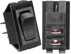 RV Designer S321 DC Rocker Switch 10 Amp - Black, Mom On/Off