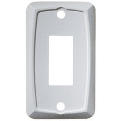 RV Designer S381 DC Rocker Switch 10 Amp Mounting Plates - White, Single