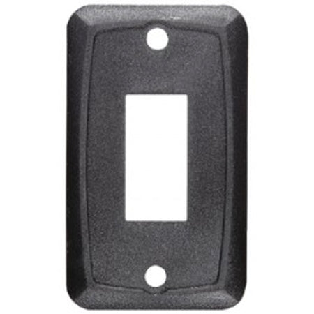 RV Designer S385 DC Rocker Switch 10 Amp Mounting Plates - Black, Single