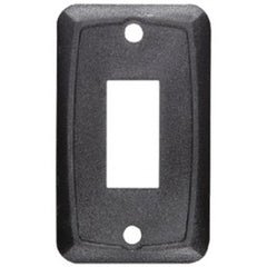 RV Designer S385 DC Rocker Switch 10 Amp Mounting Plates - Black, Single