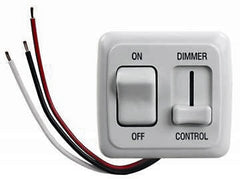 JR Products 15205 LED Approved Dimmer On/Off Switch - White