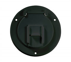 RV Designer B123 Basic Cable Hatch - Round, Black