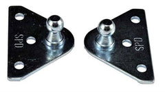 JR Products BR-1020 Gas Spring Mounting Bracket - Flat, Pack of 2
