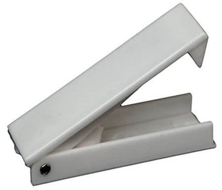 RV Designer E212 Squared Baggage Door Catch - White