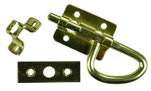 JR Products 20645 Universal Bolt Latch - Brass