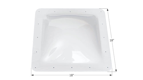 Icon 01817 RV Skylight SL1414 - 14" x 14" x 4", White