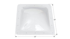 Icon 01817 RV Skylight SL1414 - 14" x 14" x 4", White