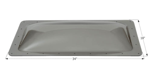 Icon 12117 RV Skylight SL1430 - 30" x 14" x 4", Smoke