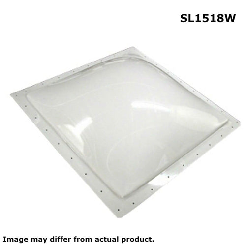 SR Specialty Recreation SL1518W Single Pane Exterior Skylight - White, 15" x 18"