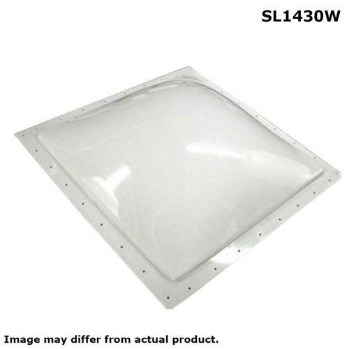 Specialty Recreation SL1430W Single Pane Exterior Skylight - 14" x 30", White