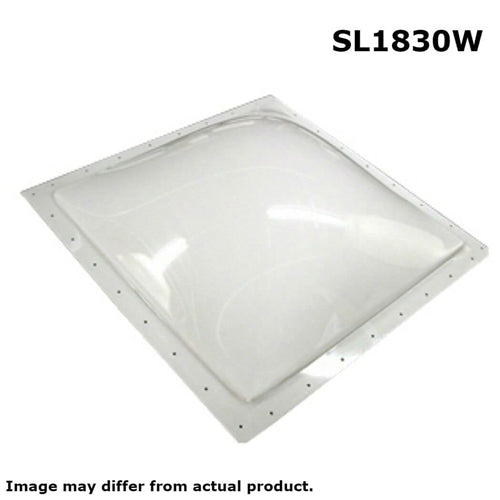 SR Specialty Recreation SL1830W Single Pane Exterior Skylight - White, 18" x 30"
