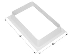 Icon 01936 RV Skylight Garnish SL422 for 22" x 14" Opening - White