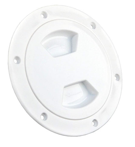 JR Products 31025 Access/Deck Plate - 5", White