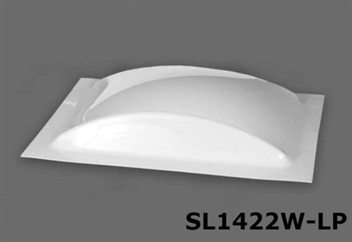 SR Specialty Recreation SL1422W-LP Low Profile Single Pane Exterior Skylight - White, 14" x 22"