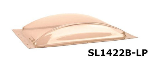 SR Specialty Recreation SL1422B-LP Low Profile Single Pane Exterior Skylight - Bronze, 14" x 22"