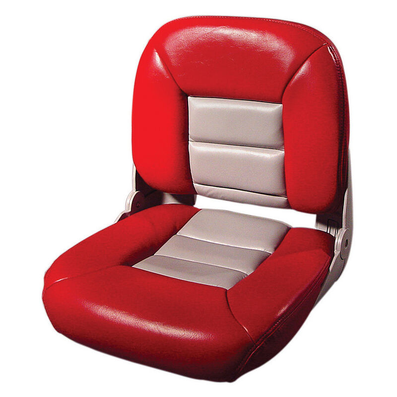 Tempress 54683 Navistyle Low-Back Boat Seat - Red/Gray