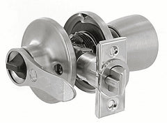 Valterra L32CS000 Stainless Steel RV Entrance Lock - Knob x Lever
